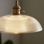 Lampada a sospensione a spirale rigata