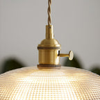 Lampada a sospensione a spirale rigata