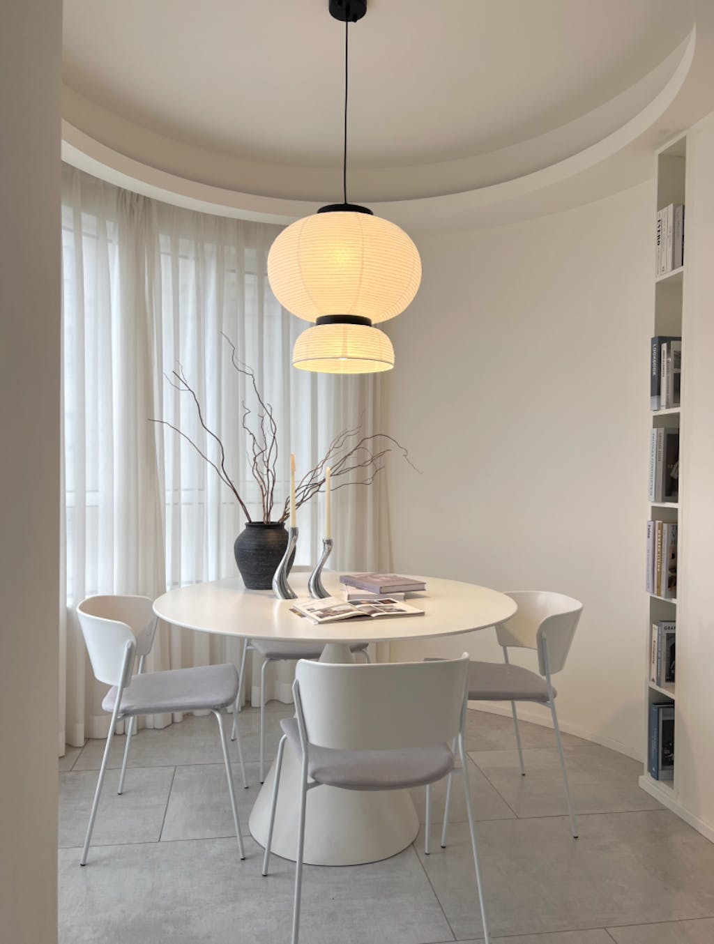 Lampada a sospensione in carta Cocoon
