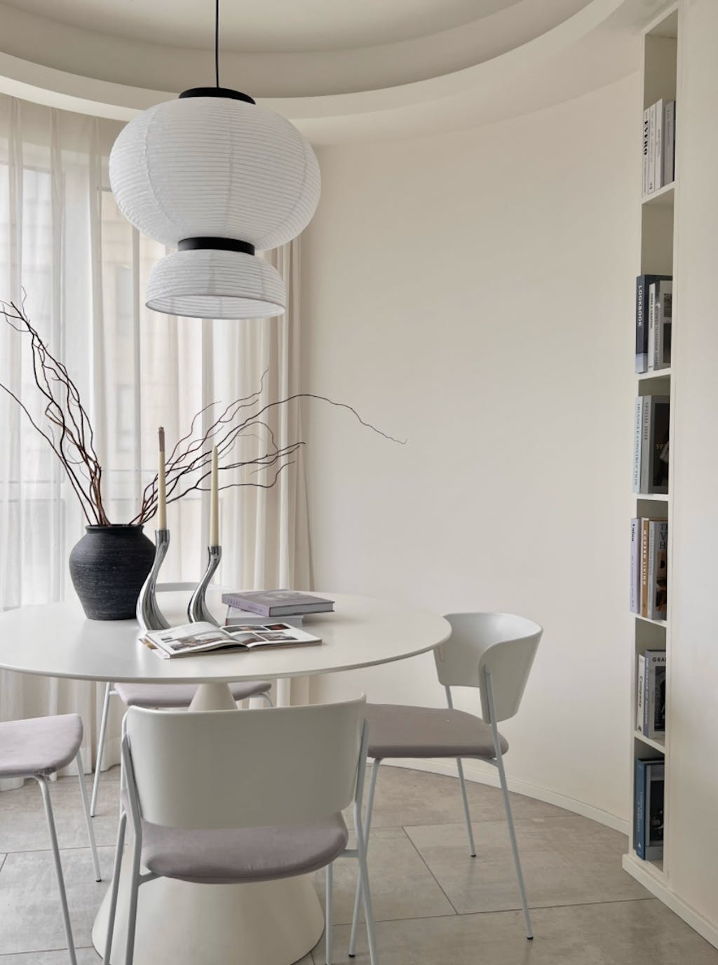 Lampada a sospensione in carta Cocoon