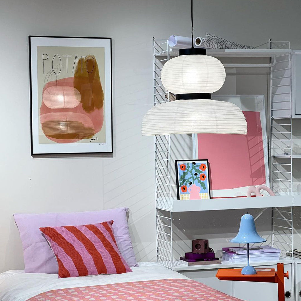 Lampada a sospensione in carta Cocoon