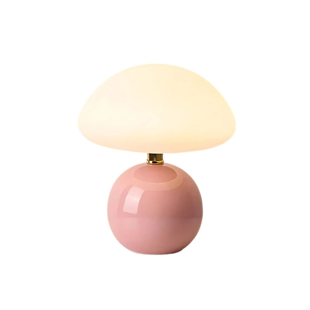 Riko Lampada da Tavolo – Ceramica – Multicolore – 22 cm – Giocosa e Stilosamente per Comodino o Tavolo