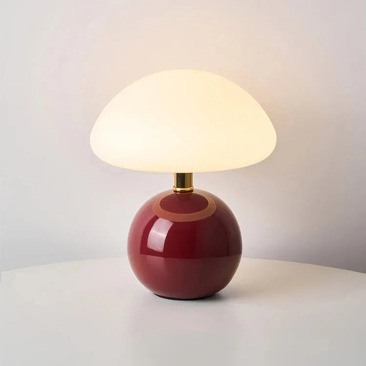 Riko Lampada da Tavolo – Ceramica – Multicolore – 22 cm – Giocosa e Stilosamente per Comodino o Tavolo