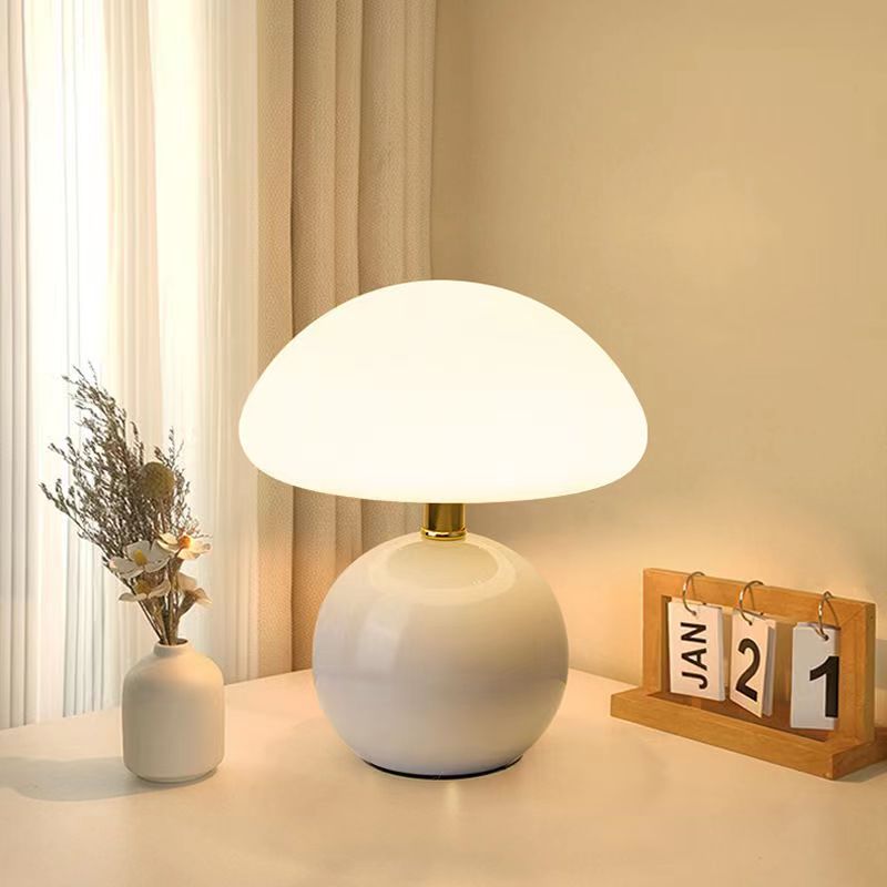 Riko Lampada da Tavolo – Ceramica – Multicolore – 22 cm – Giocosa e Stilosamente per Comodino o Tavolo