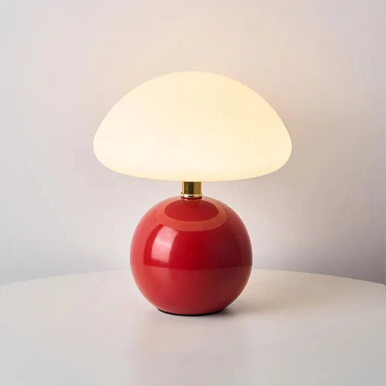 Riko Lampada da Tavolo – Ceramica – Multicolore – 22 cm – Giocosa e Stilosamente per Comodino o Tavolo