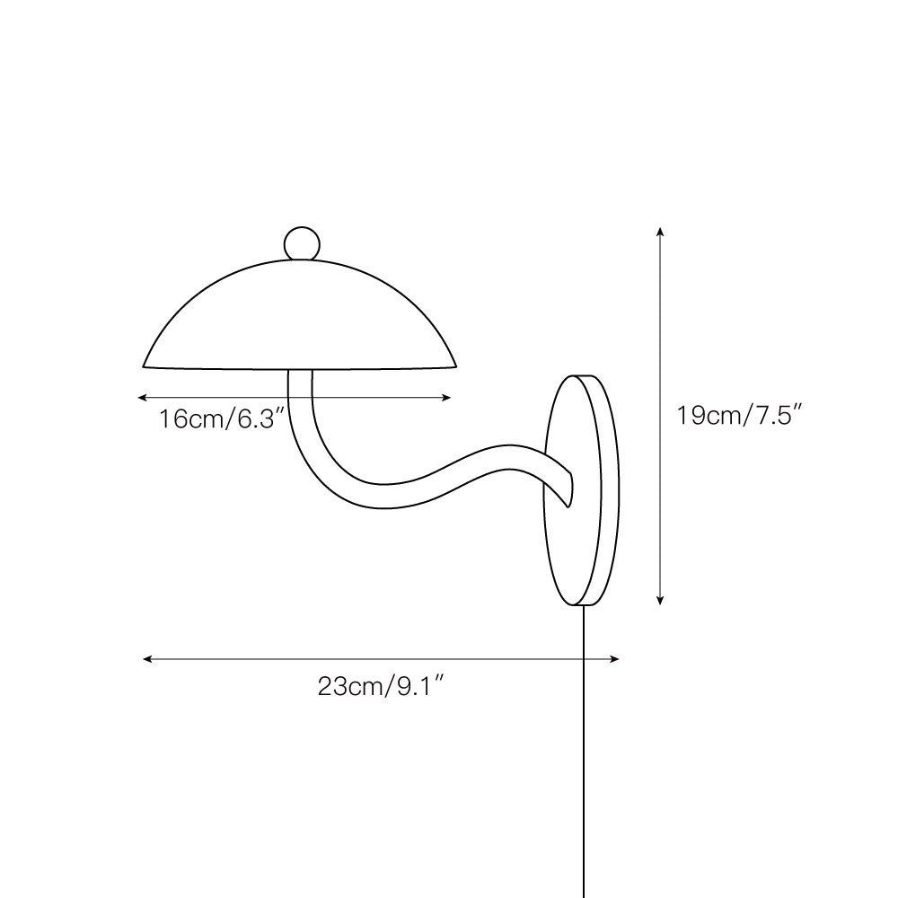 Lampada da Parete Plug-in Ripple