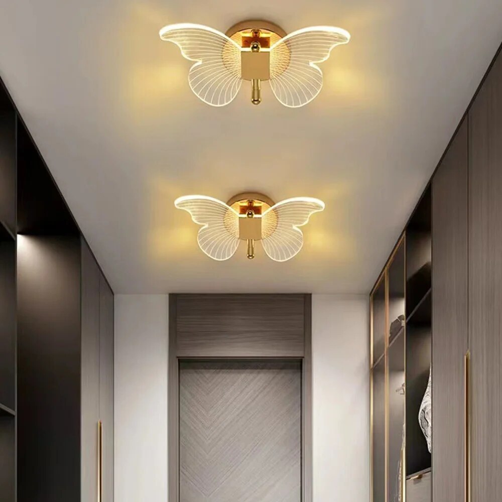 ButterflyGlow - Lampada a parete LED moderna per spazi abitativi eleganti