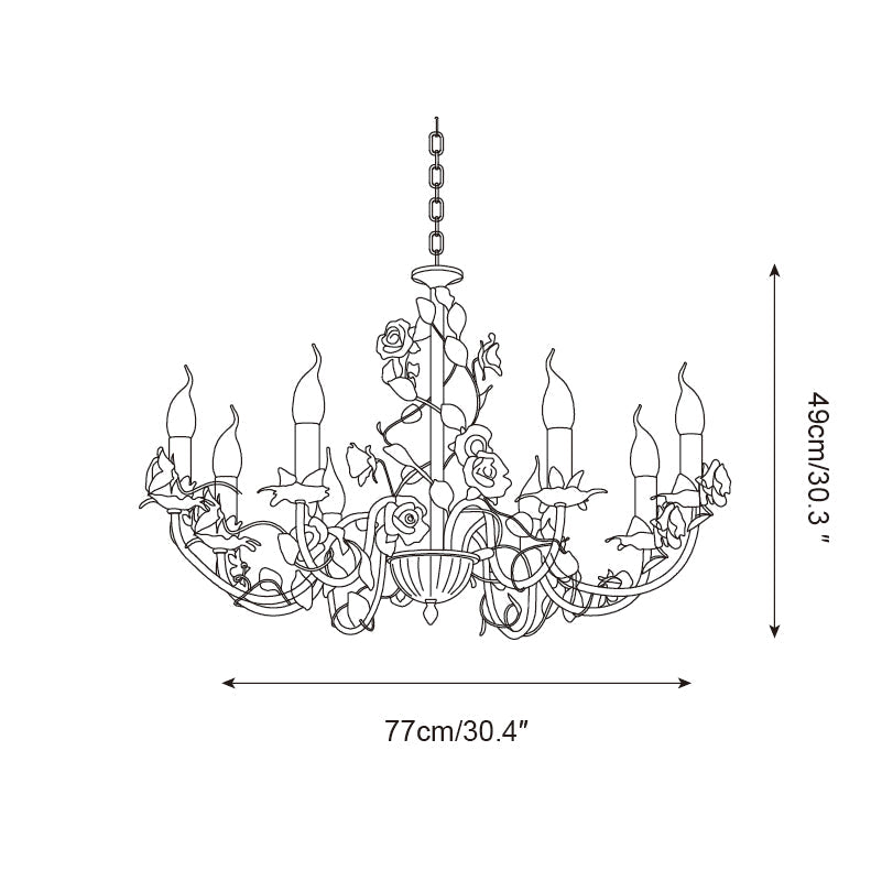 Evelisse Vintage Bianco Lampadario