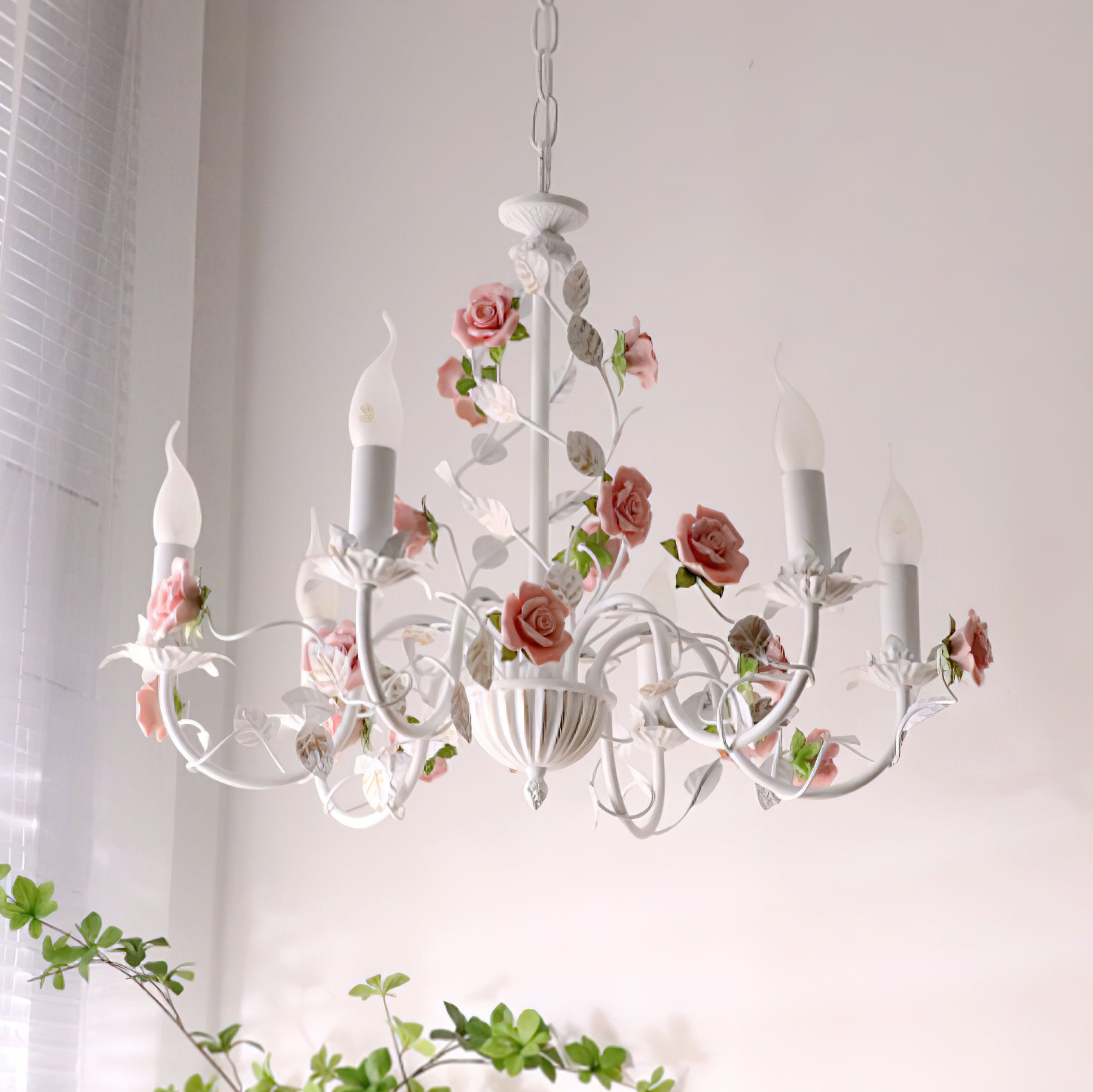Evelisse Vintage Bianco Lampadario
