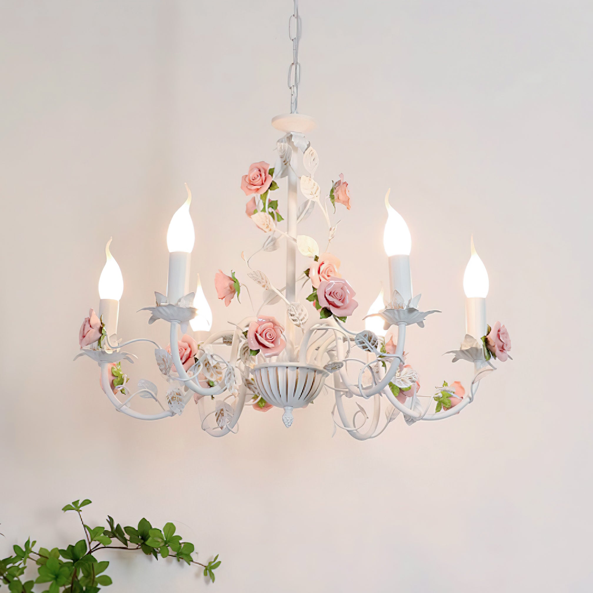 Evelisse Vintage Bianco Lampadario