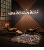 Lampadario LED Firefly in Oro Rosa