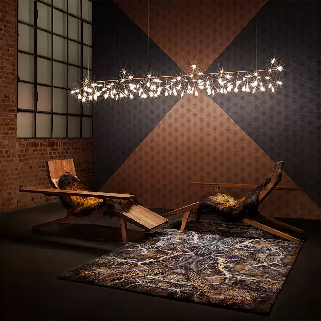 Lampadario LED Firefly in Oro Rosa