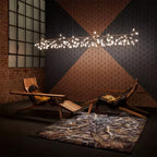 Lampadario LED Firefly in Oro Rosa