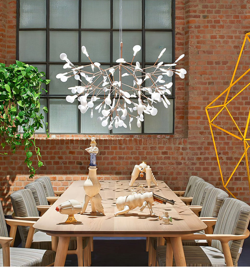 Lampadario LED Firefly in Oro Rosa