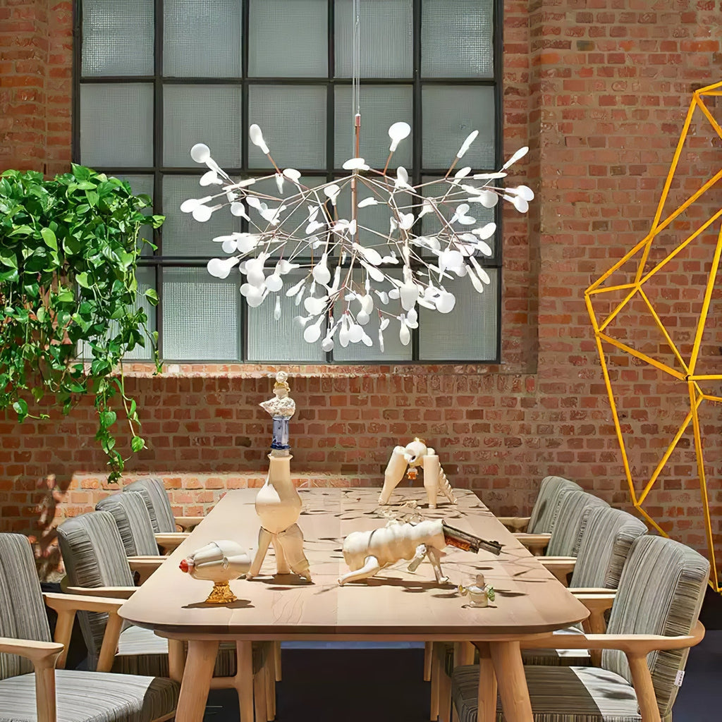 Lampadario LED Firefly in Oro Rosa