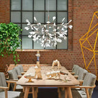 Lampadario LED Firefly in Oro Rosa