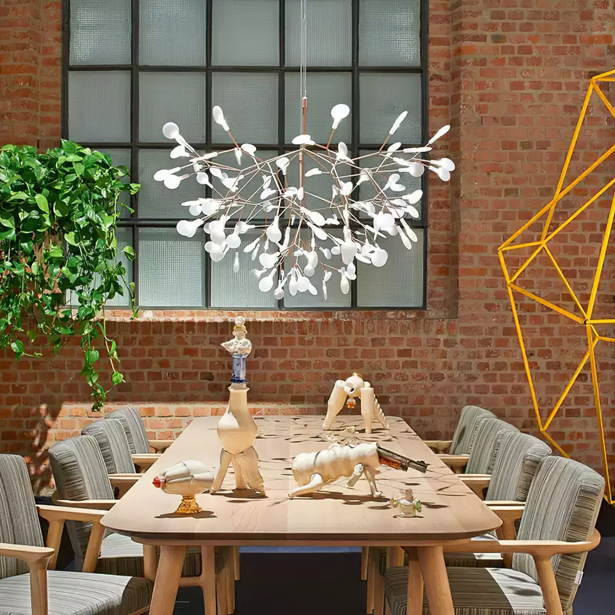 Lampadario LED Firefly in Oro Rosa