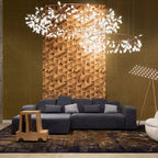 Lampadario LED Firefly in Oro Rosa