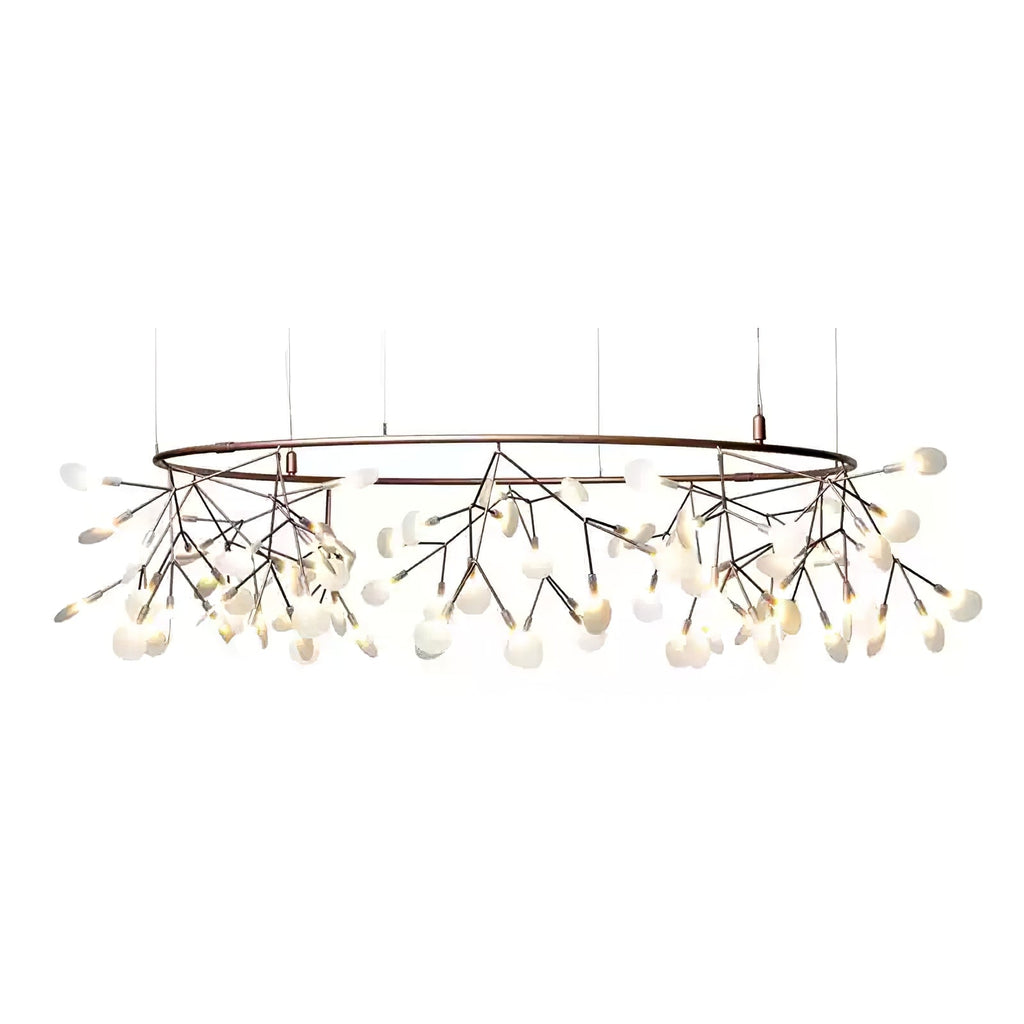 Lampadario LED Firefly in Oro Rosa