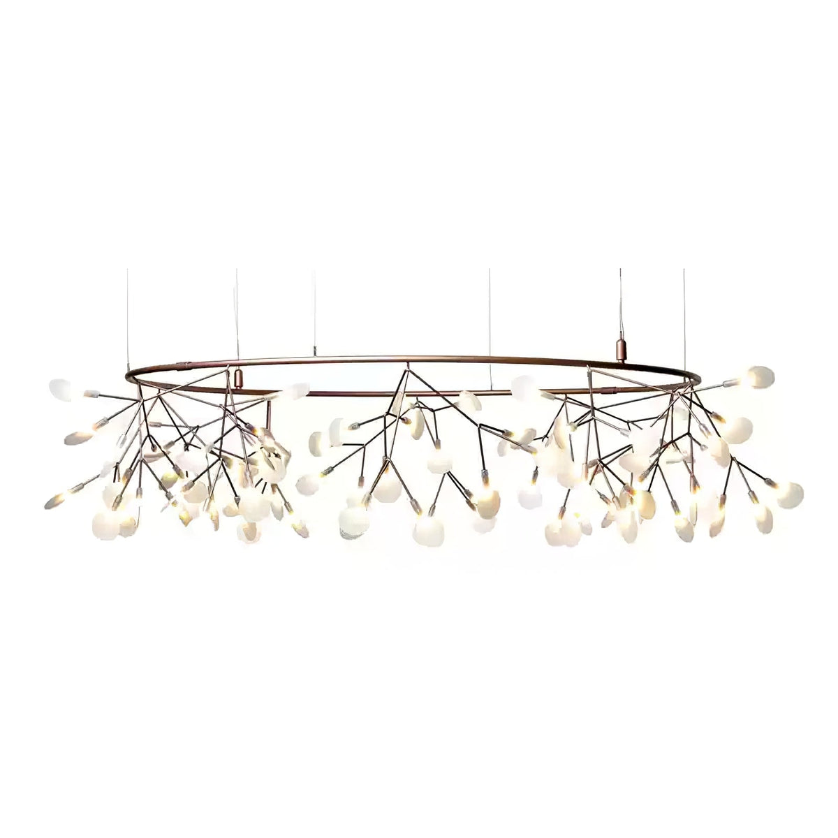 Lampadario LED Firefly in Oro Rosa