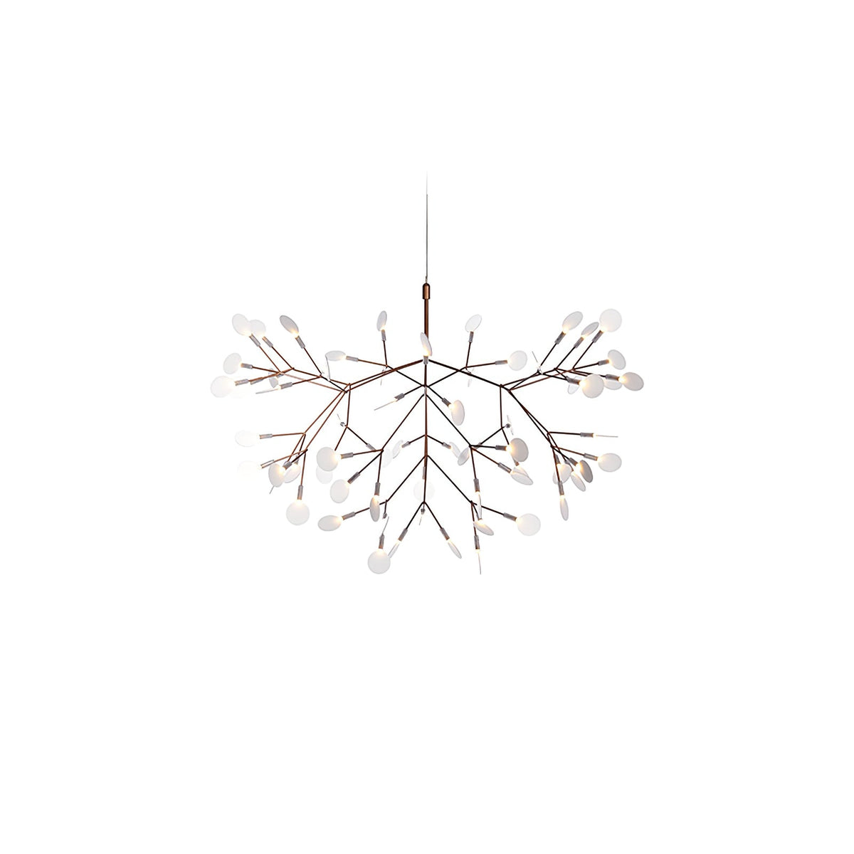 Lampadario LED Firefly in Oro Rosa