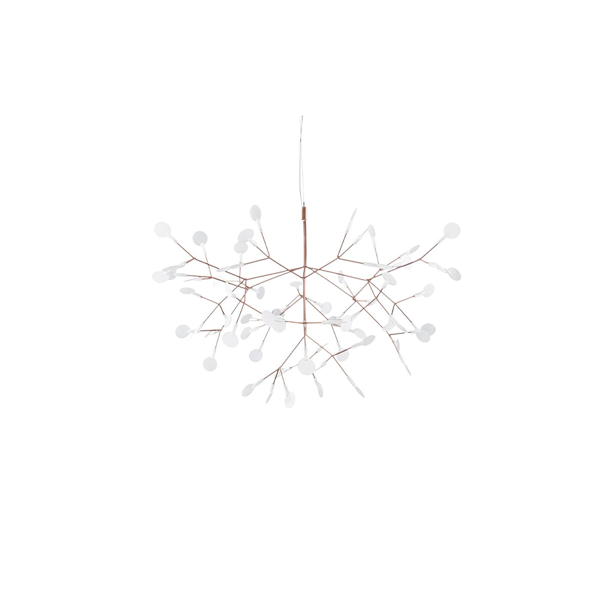 Lampadario LED Firefly in Oro Rosa