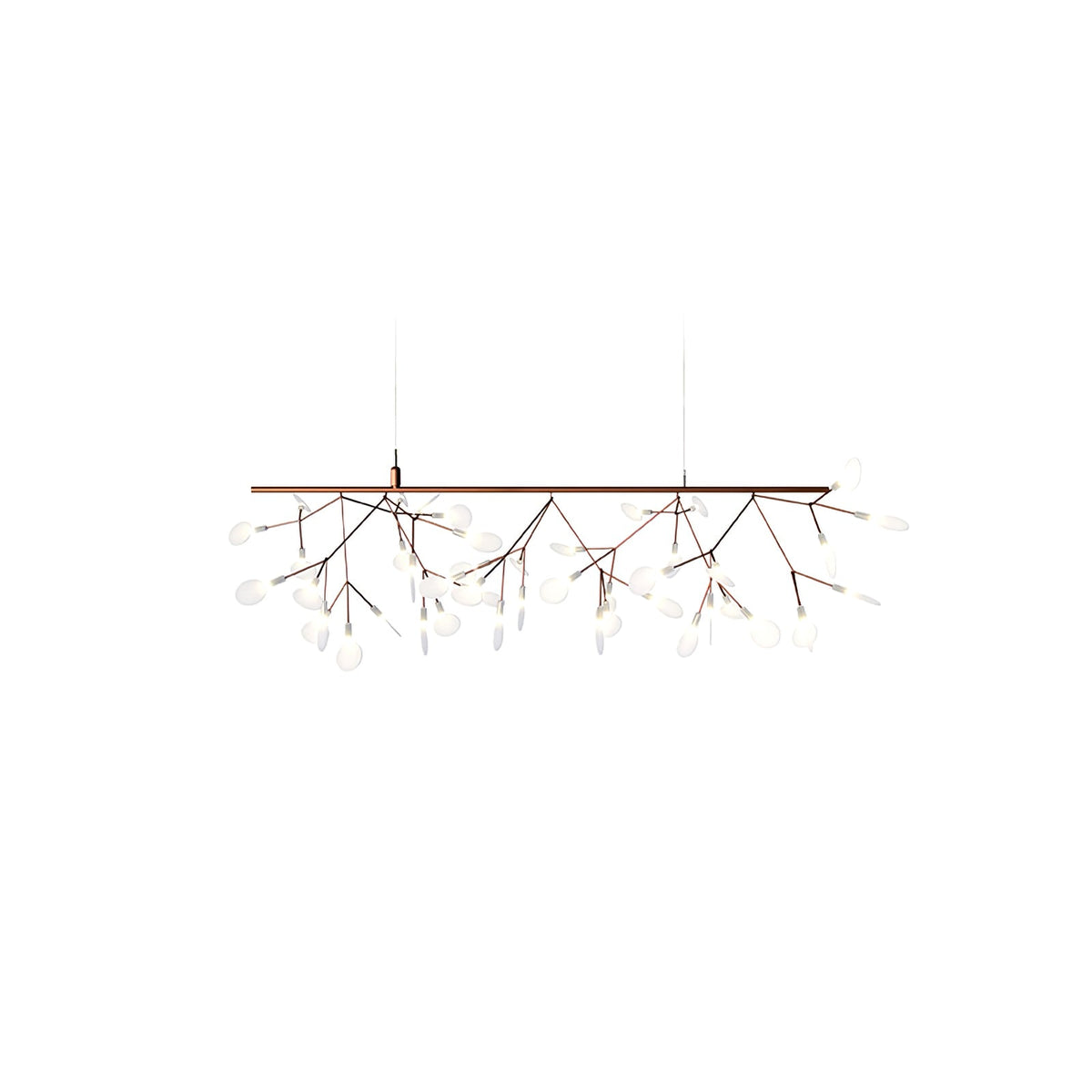 Lampadario LED Firefly in Oro Rosa