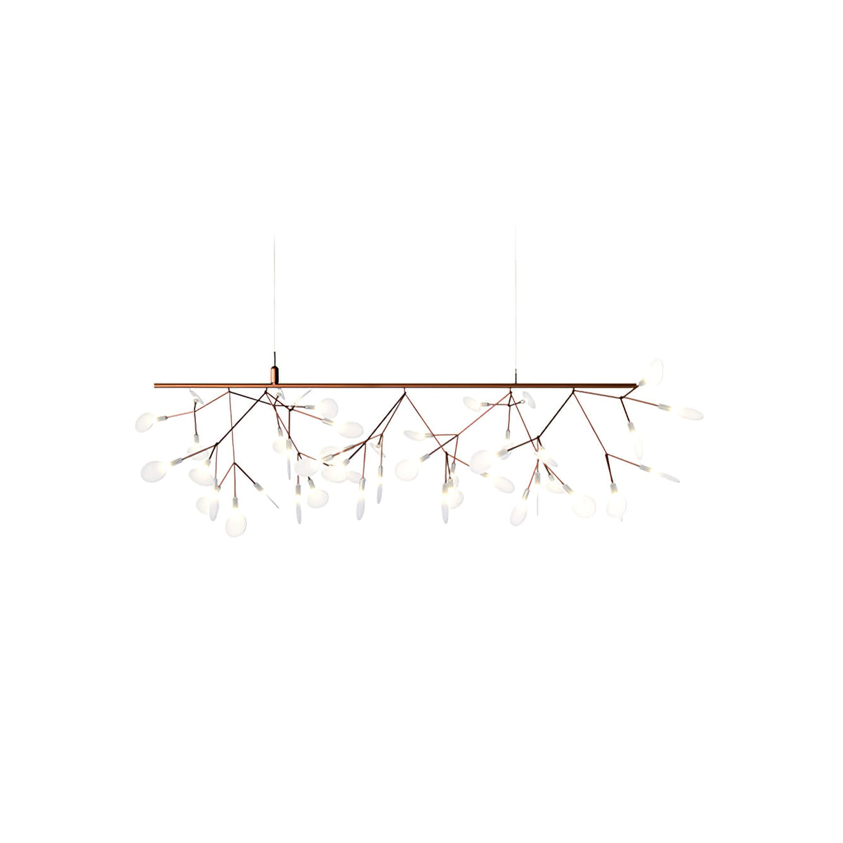 Lampadario LED Firefly in Oro Rosa