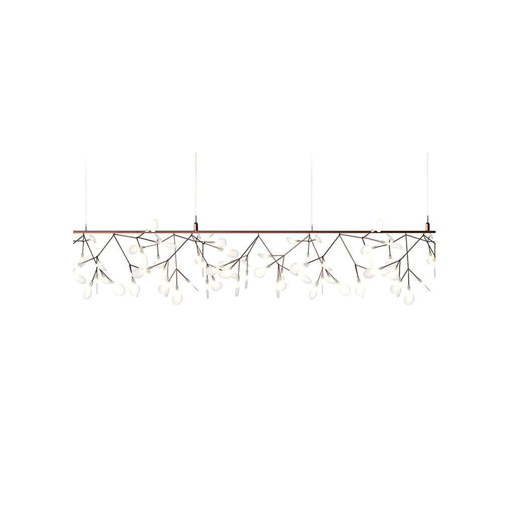 Lampadario LED Firefly in Oro Rosa