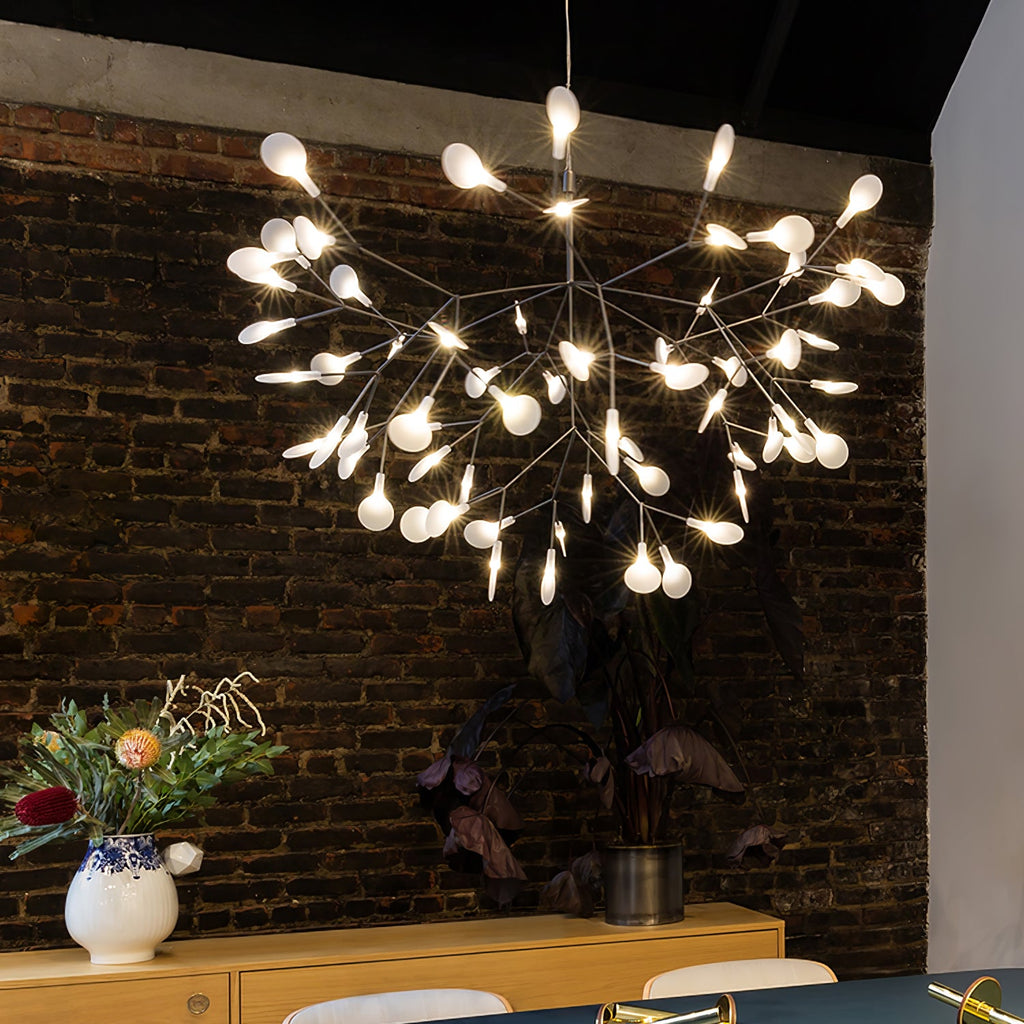 Lampadario LED Firefly in Oro Rosa