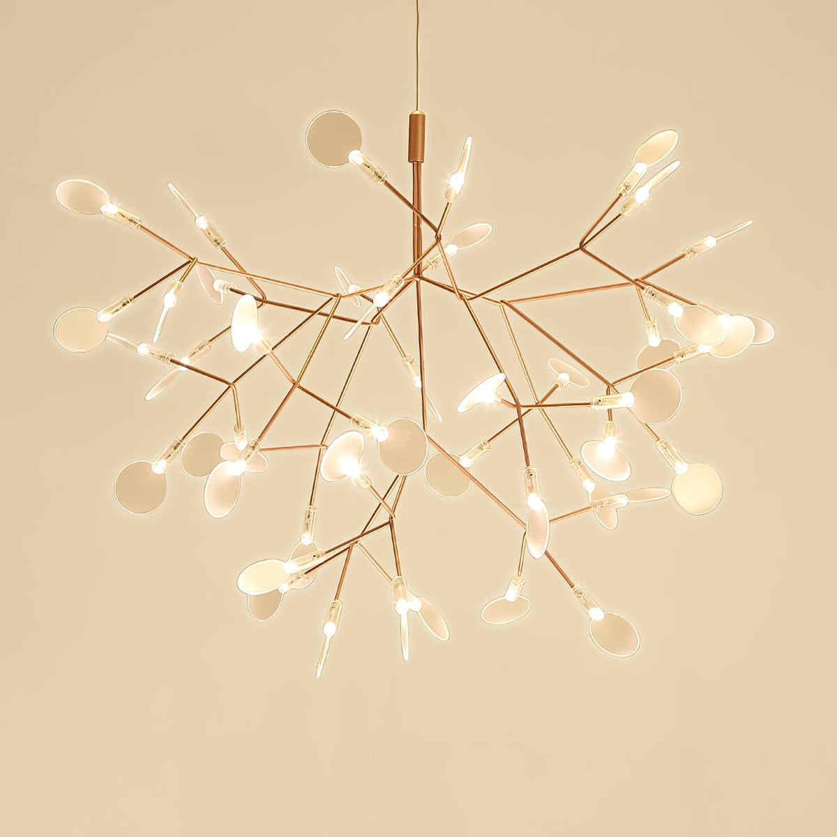 Lampadario LED Firefly in Oro Rosa
