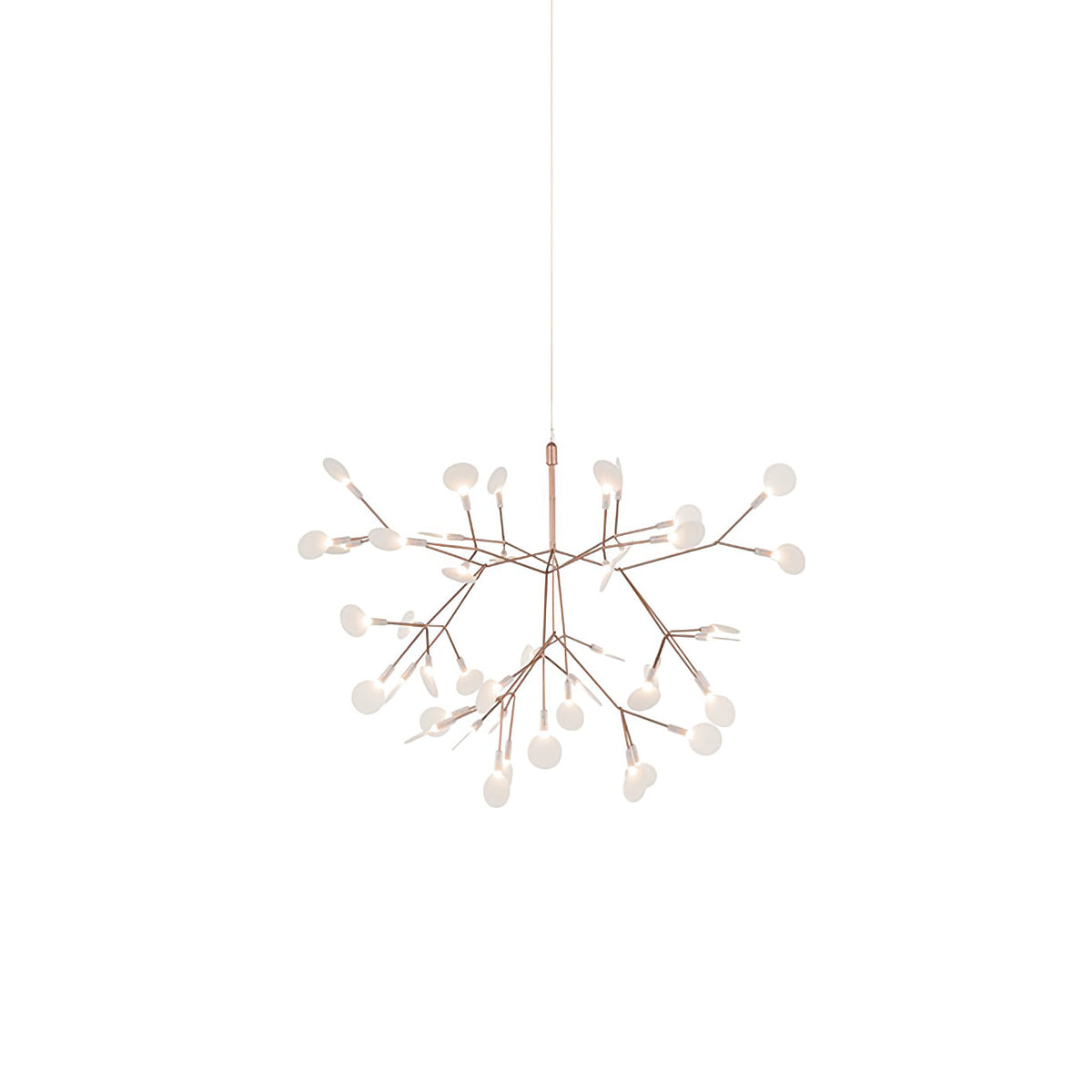 Lampadario LED Firefly in Oro Rosa
