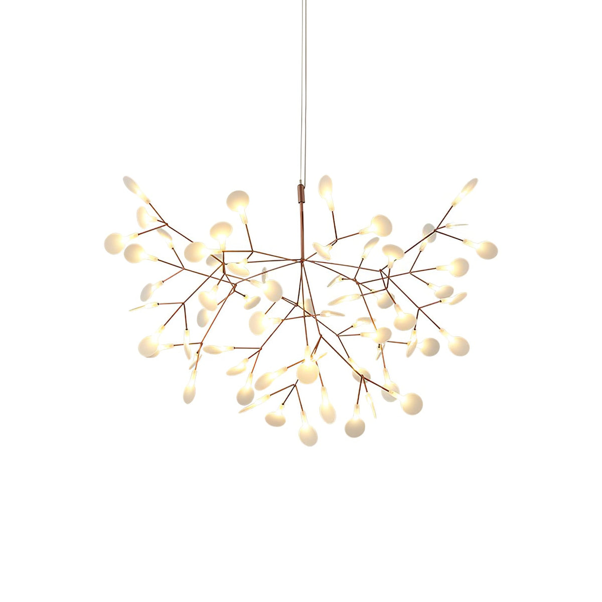 Lampadario LED Firefly in Oro Rosa