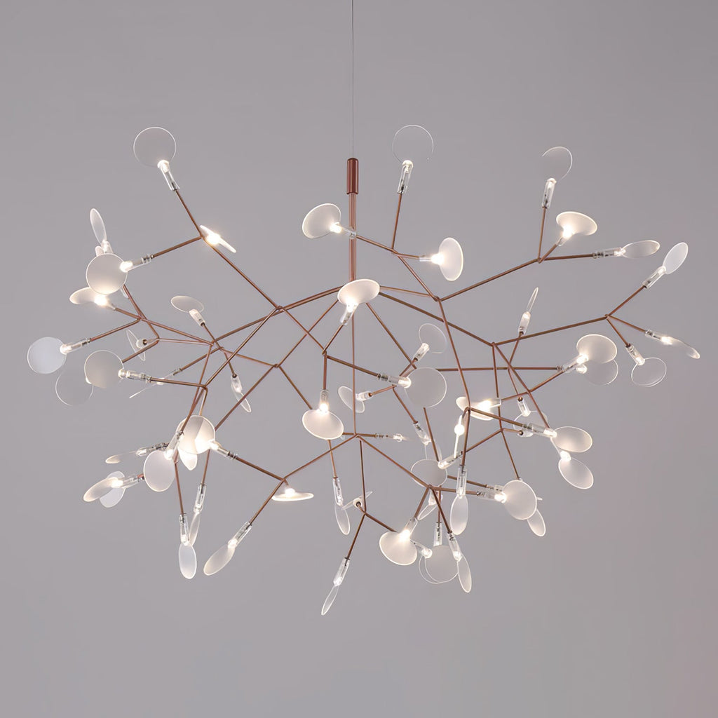 Lampadario LED Firefly in Oro Rosa