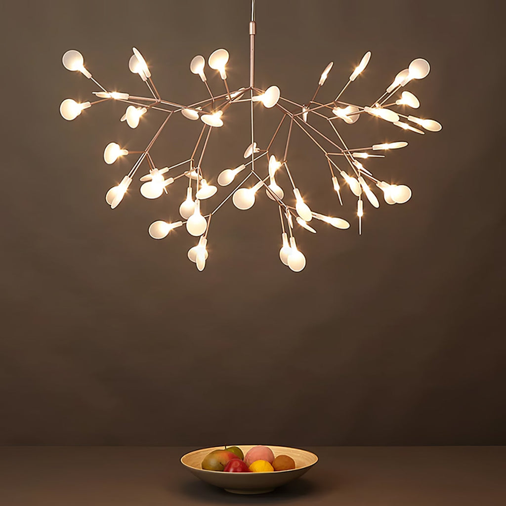 Lampadario LED Firefly in Oro Rosa