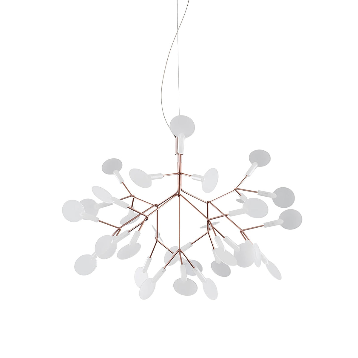 Lampadario LED Firefly in Oro Rosa