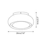Valentina Lampada da Soffitto Flush Mount in Vetro Stile Retrò