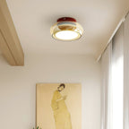 Lampada da soffitto a incasso in vetro retro di giugno