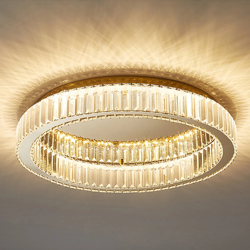 Moderna Creativa Lampada da Soffitto Rotonda in Cristallo