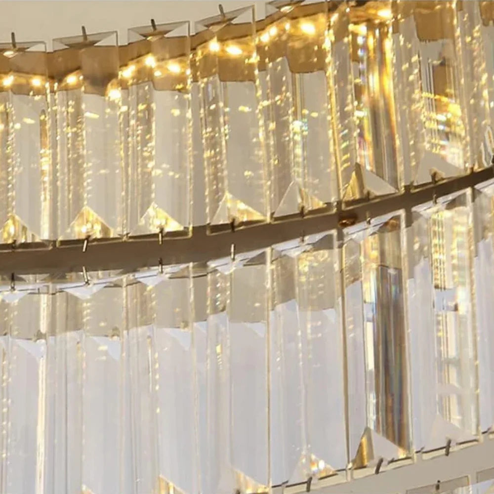 Moderna Creativa Lampada da Soffitto Rotonda in Cristallo