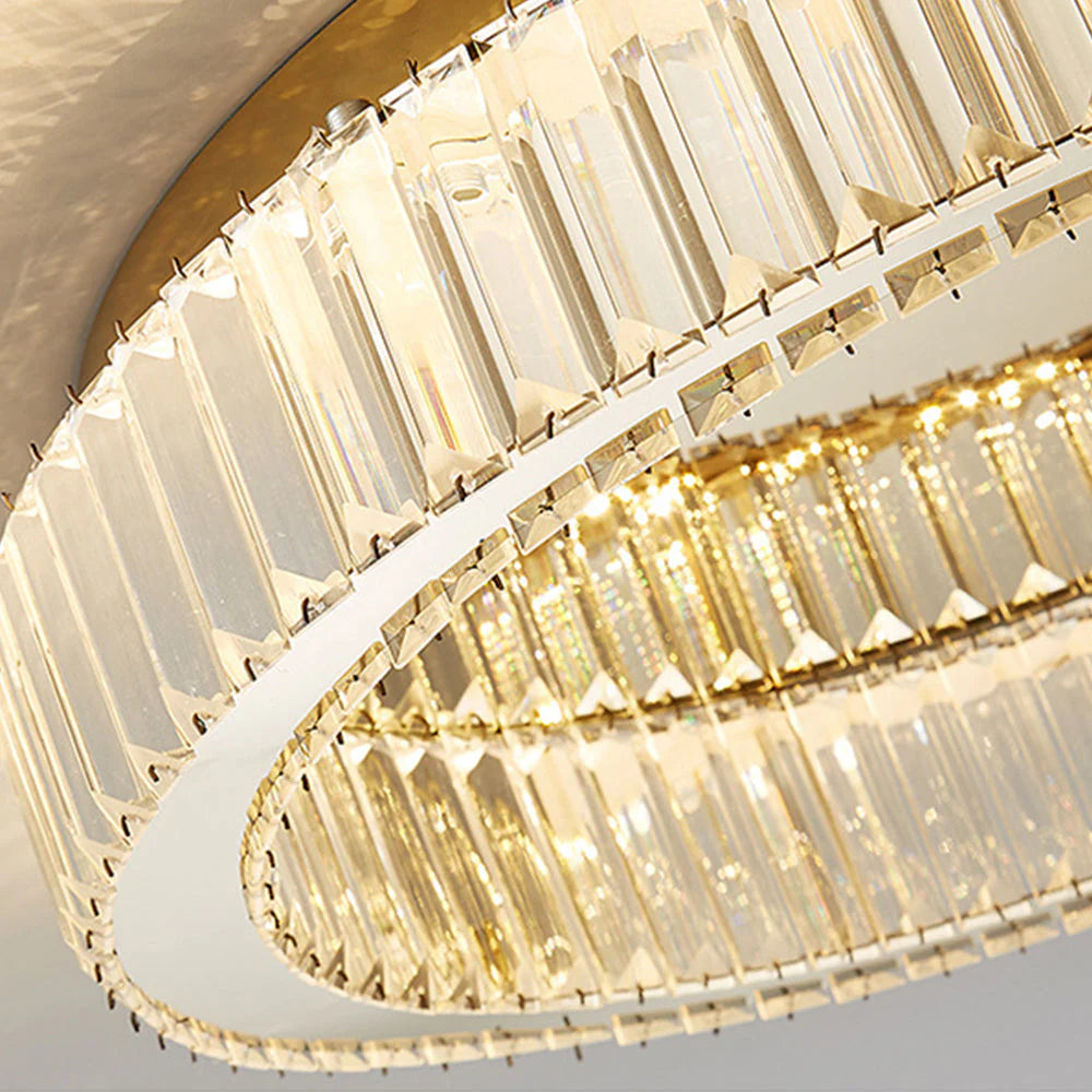 Moderna Creativa Lampada da Soffitto Rotonda in Cristallo