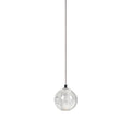 Lampada a sospensione con palline di vetro cristallo