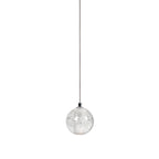 Lampada a sospensione con palline di vetro cristallo
