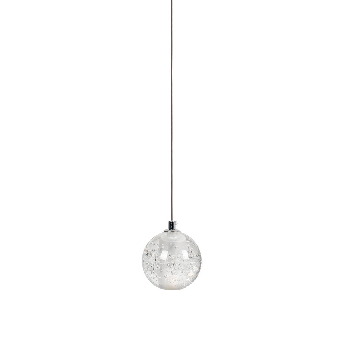 Lampada a sospensione con palline di vetro cristallo
