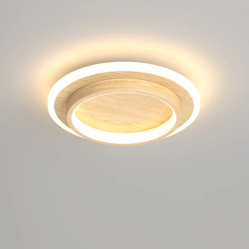Lampada da soffitto moderna rotonda in metallo e acrilico
