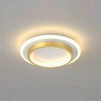 Lampada da soffitto moderna rotonda in metallo e acrilico