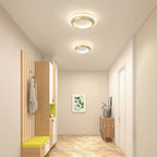 Lampada da soffitto moderna rotonda in metallo e acrilico