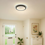 Lampada da soffitto moderna rotonda in metallo e acrilico