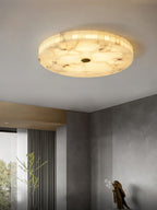 Lampada da soffitto in alabastro mosaico rotondo