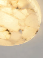 Lampada da soffitto in alabastro mosaico rotondo